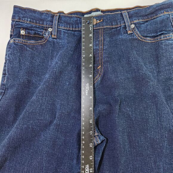 Levi's Women's 14P Perfectly Slimming Bootcut 512 Jeans Dark High Rise‎ Short - Picture 6 of 9